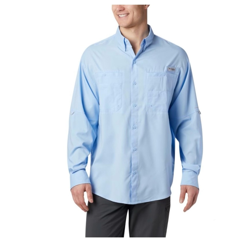 MEN’S COLUMBIA PFG LONG SLEEVE BUTTON DOWN SHIRT